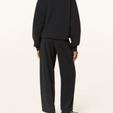 GOLDBERGH Felpa donna Relax girocollo in cotone nera 