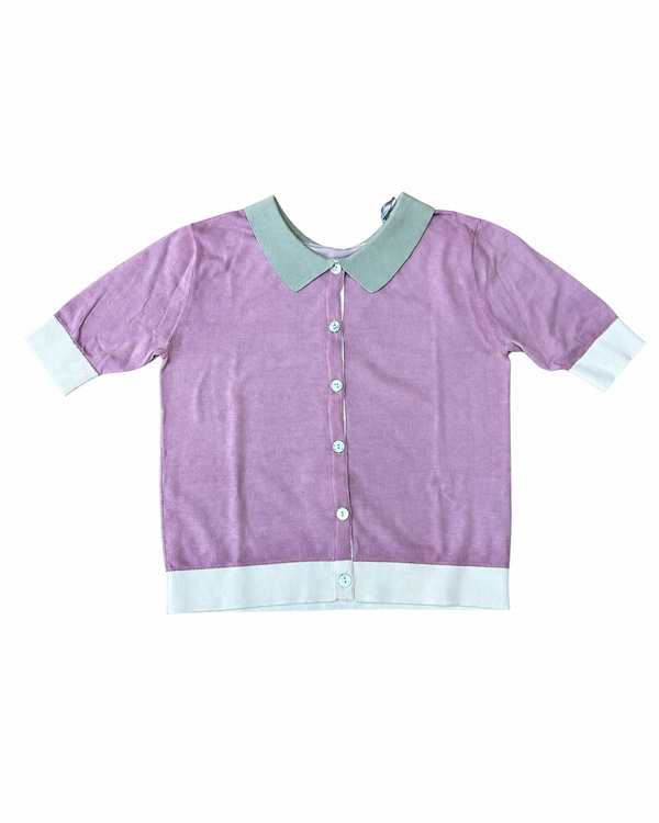 INBEDWITHYOU Maglia donna Solid Colour con colletto in cotone e viscosa 