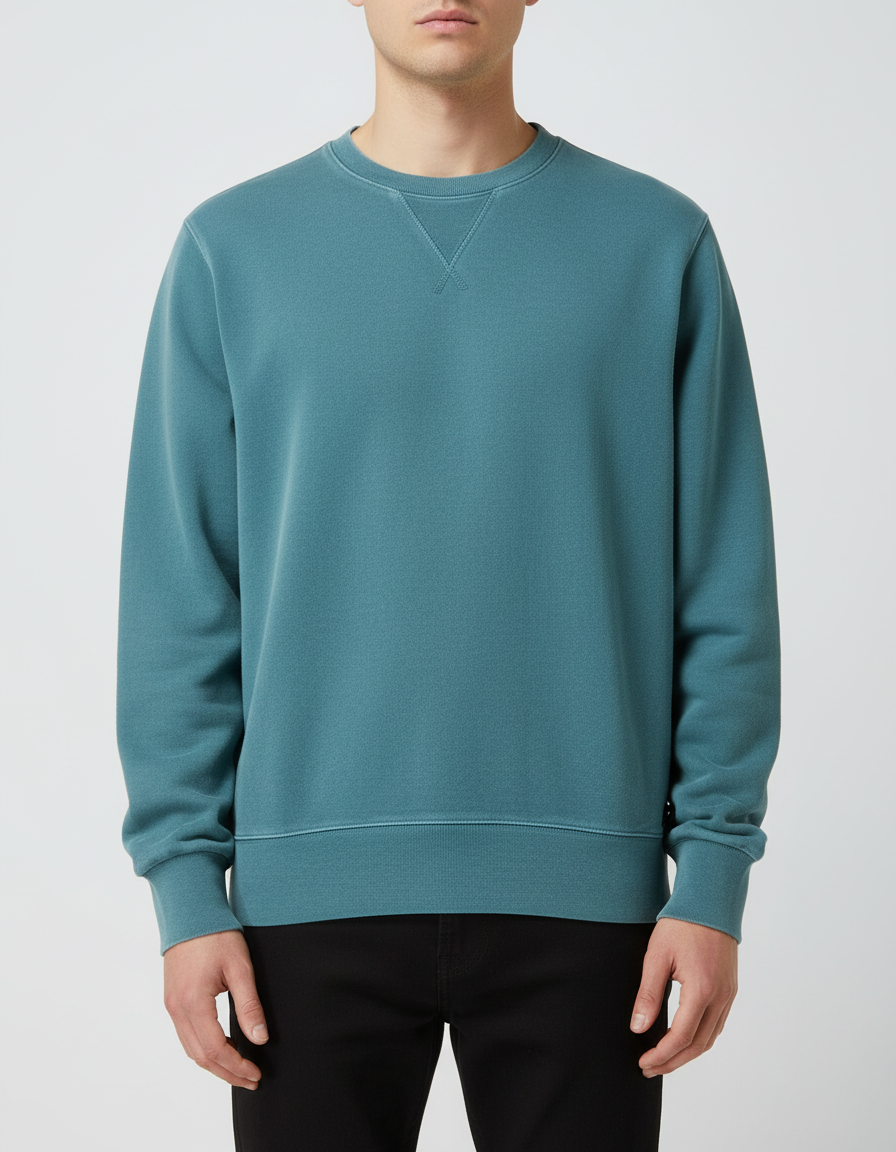 KEELING Felpa unisex in cotone Baltic Sabah Crew girocollo 