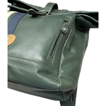 LE MANS Zaino unisex in pelle verde 