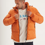 DAYTONA 73 Piumino uomo in nylon arancione Denisson 