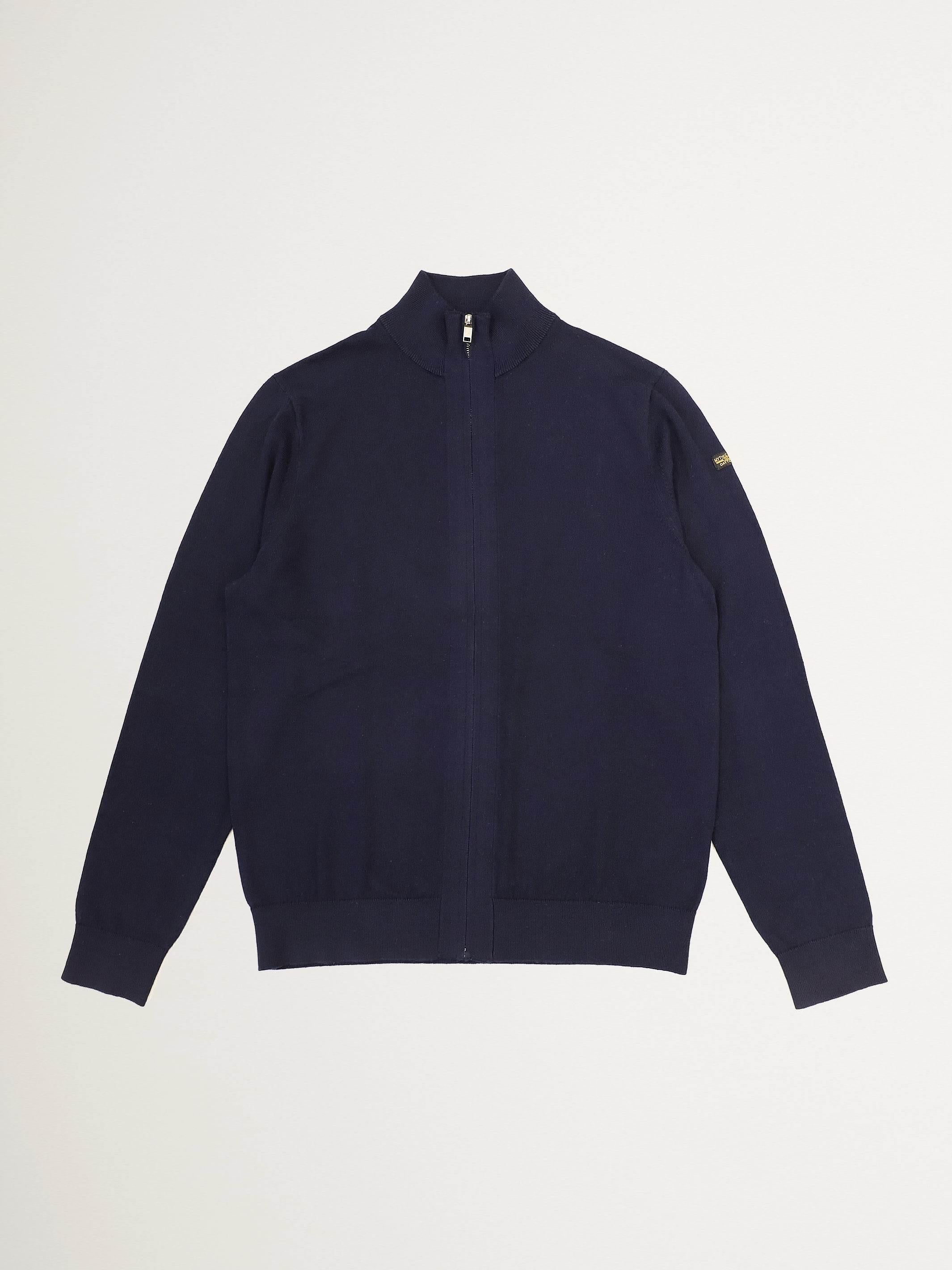 DAYTONA 73 Cardigan Arnold uomo navy in cotone e cashmere con zip 