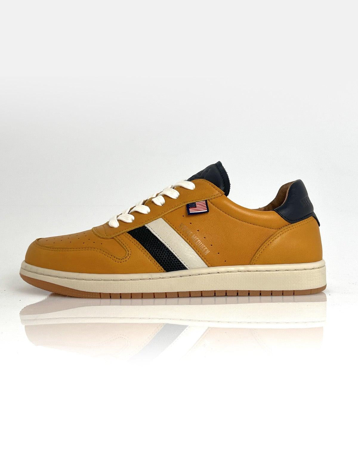 CLM Sneakers in pelle giallo uomo Bull 