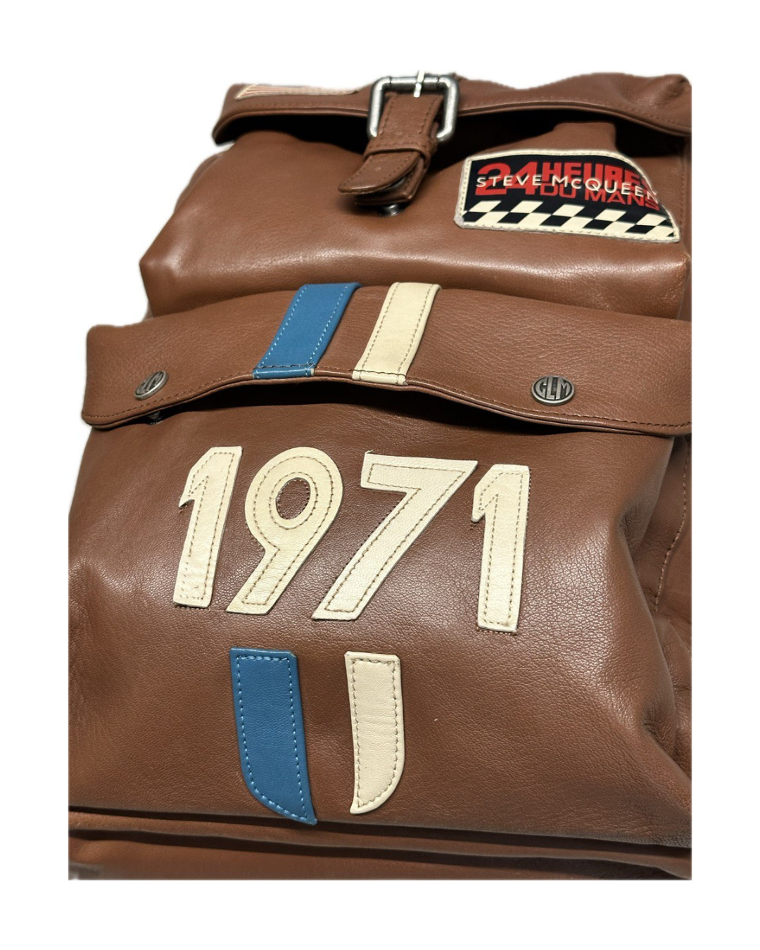 STEVE MCQUEEN Zaino unisex in pelle havane Matt 