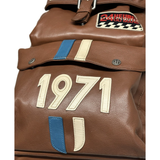 STEVE MCQUEEN Zaino unisex in pelle havane Matt 