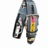 RED BELTS Cintura artigianale in pelle Porsche 1973 