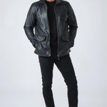 STEVE MCQUEEN Giacca uomo in pelle Sedwick 