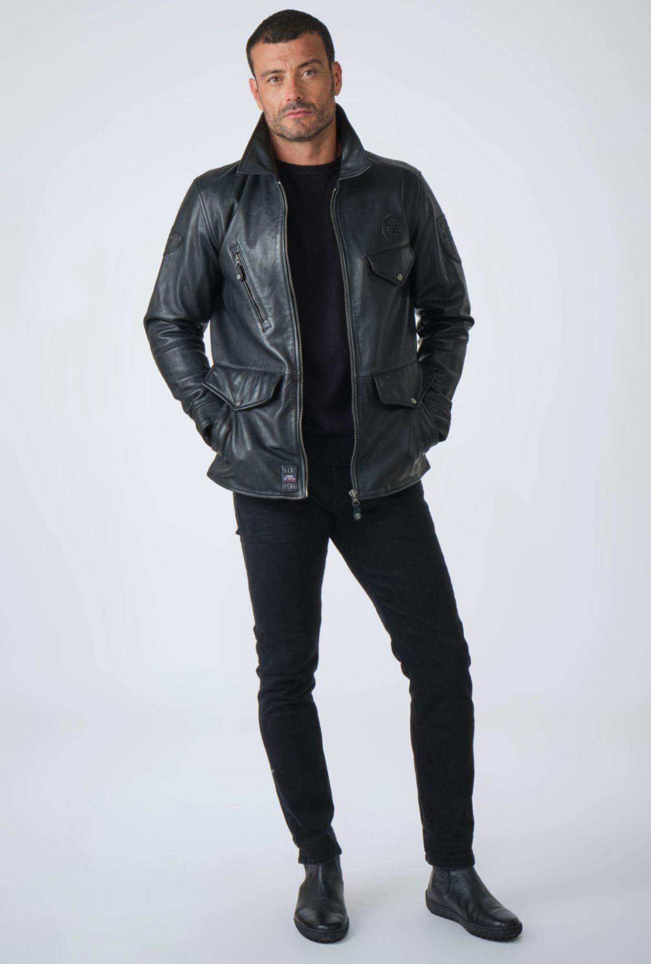 STEVE MCQUEEN Giacca uomo in pelle Sedwick 
