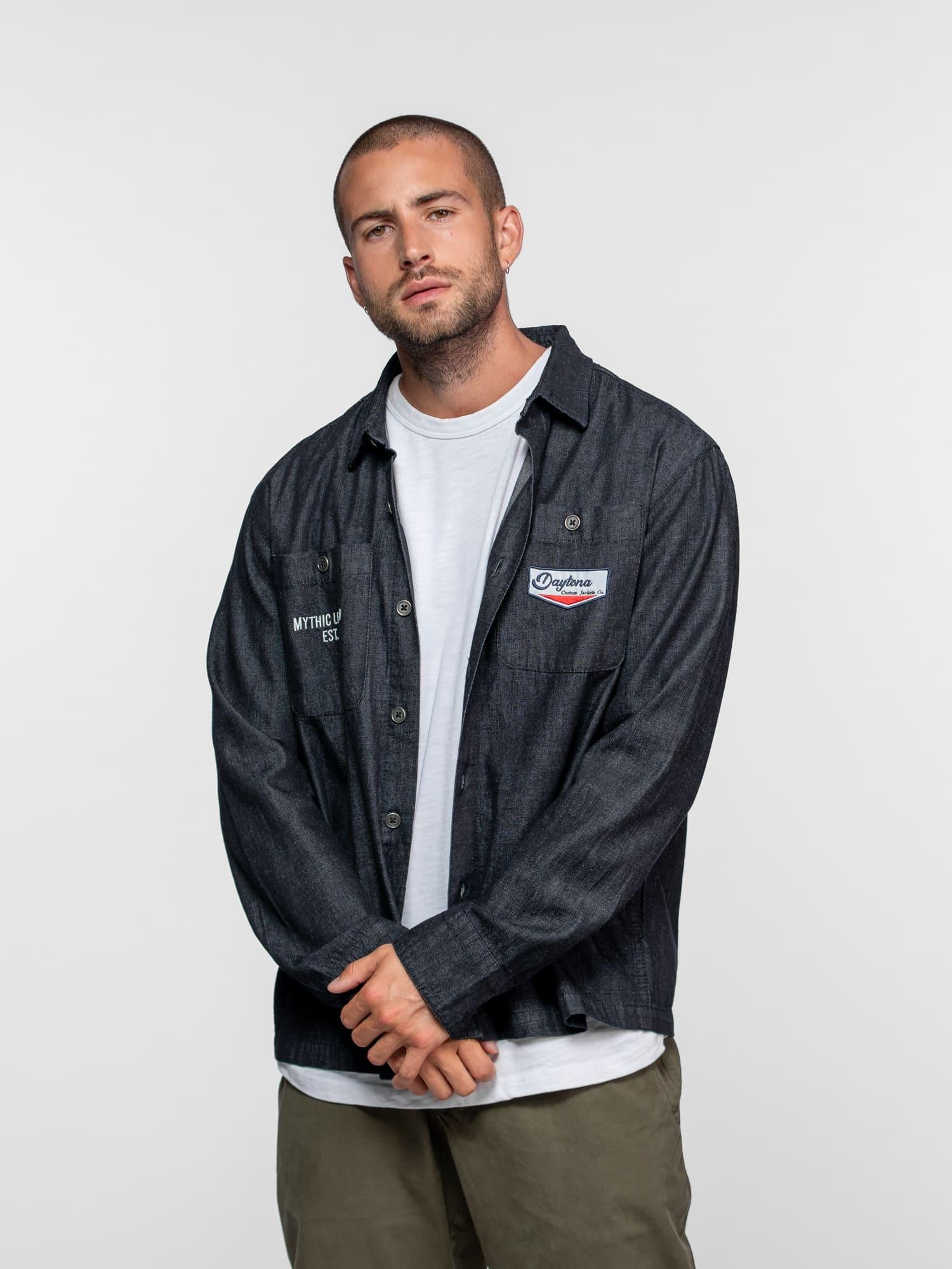 DAYTONA 73 Camicia uomo in denim Abril 