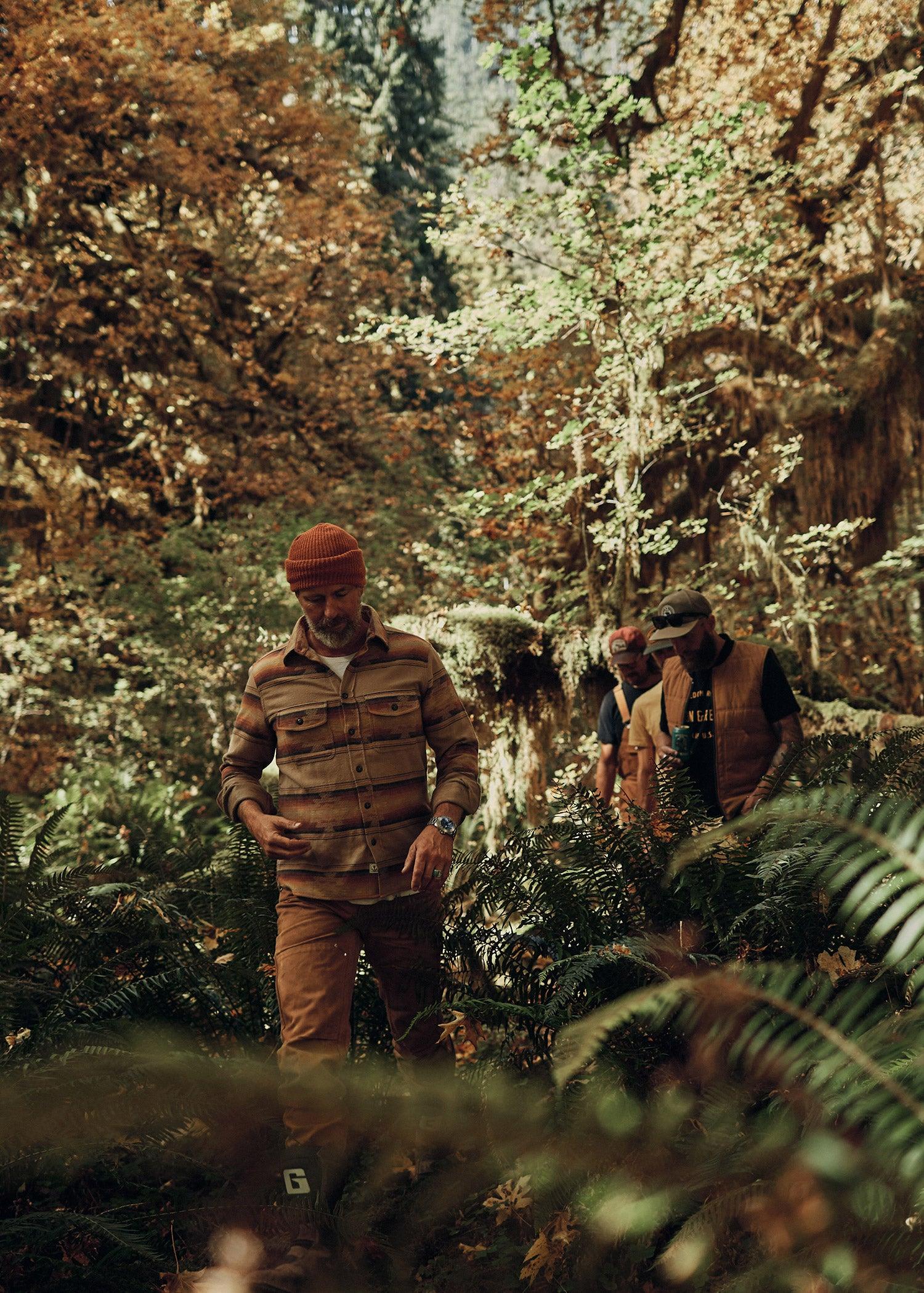 IRON AND RESIN Camicia uomo pesante in flanella Klamath 