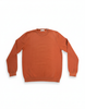 Maglia girocollo in cotone mattone