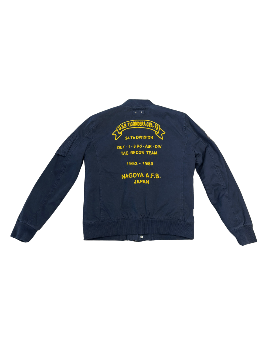 DAYTONA 73 Giubbotto Corpus Prescott Twill in cotone blu 