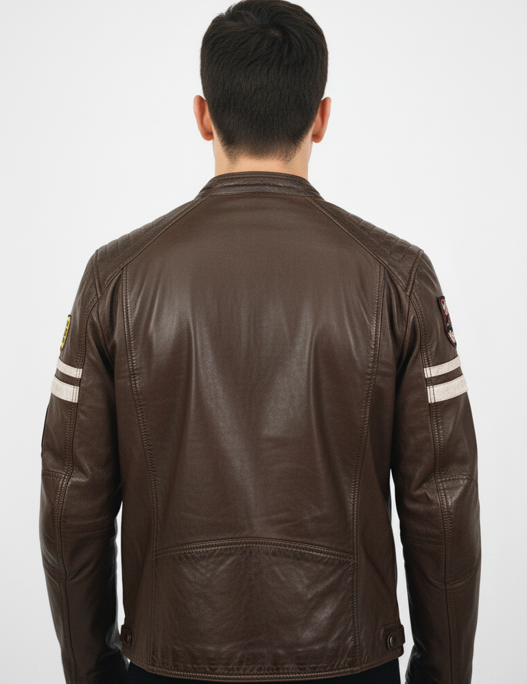 DAYTONA 73 Giacca in pelle uomo Limerock bison 