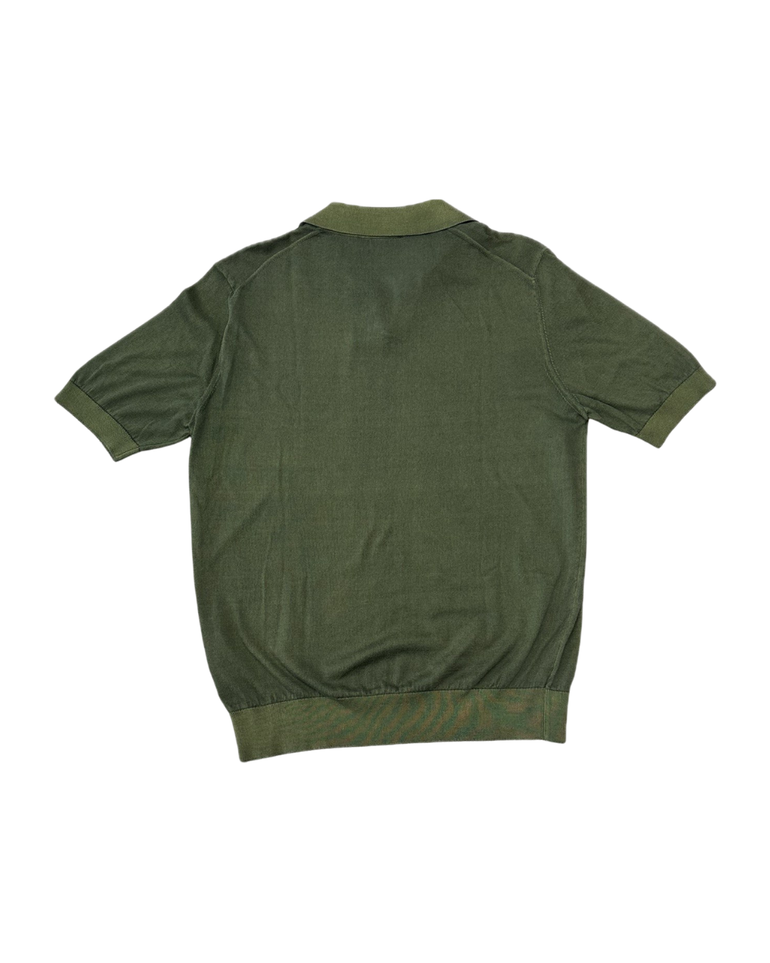MASQ Polo unisex verde senza bottoni in cotone 