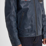 DAYTONA 73 Giacca in pelle uomo Walkor blu 