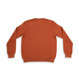 FRANCESCO PIERI MAGLIERIA Maglia girocollo in cotone mattone 