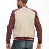 STEVE MCQUEEN Giubbotto uomo Walt Dark Red in pelle montone S 