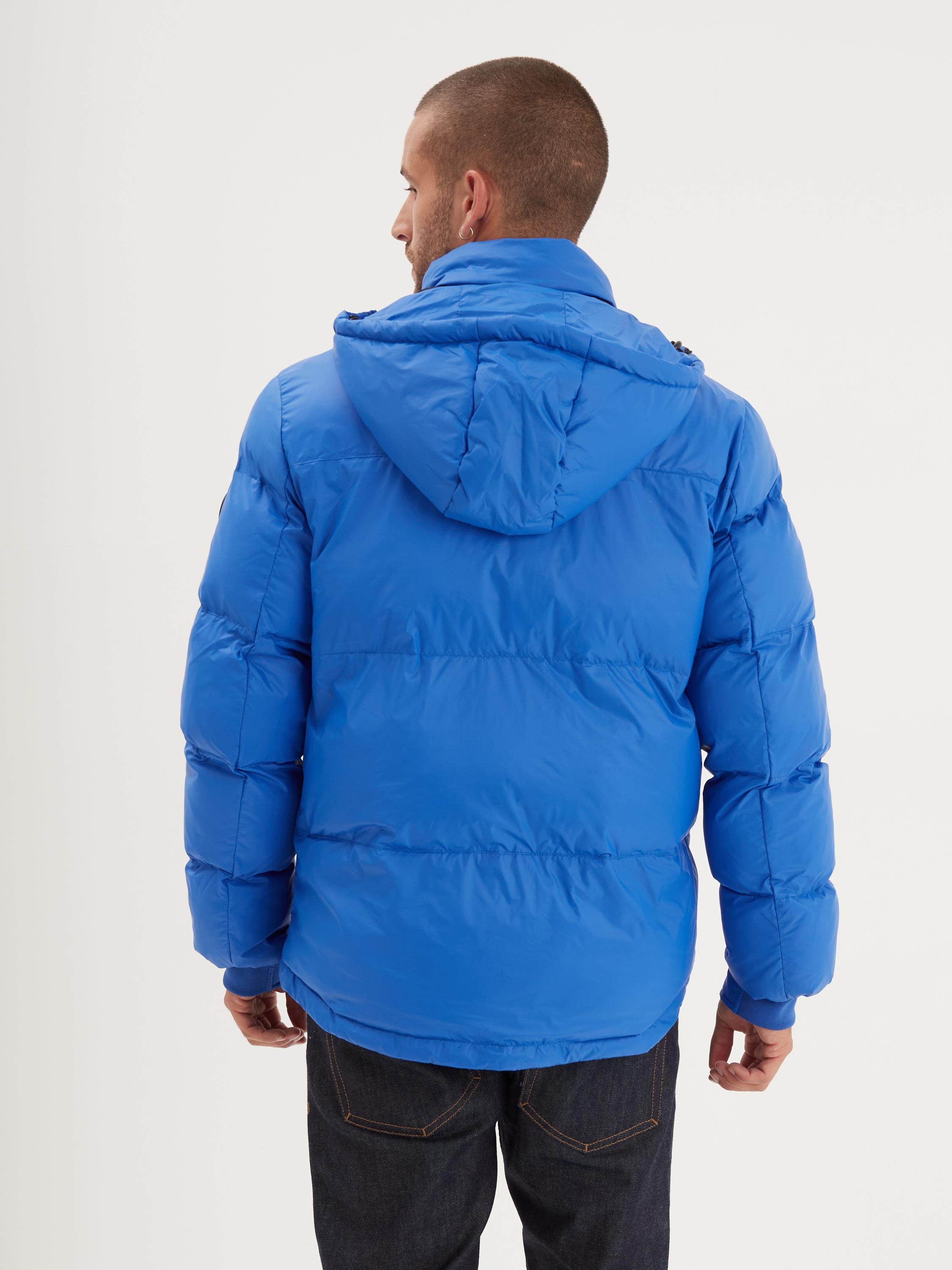 DAYTONA 73 Piumino uomo in nylon blu Denisson 