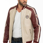STEVE MCQUEEN Giubbotto uomo Walt Dark Red in pelle montone S 