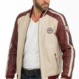STEVE MCQUEEN Giubbotto uomo Walt Dark Red in pelle montone S 