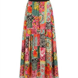 ALDO MARTINS Gonna donna Laza in cotone fantasia floreale 