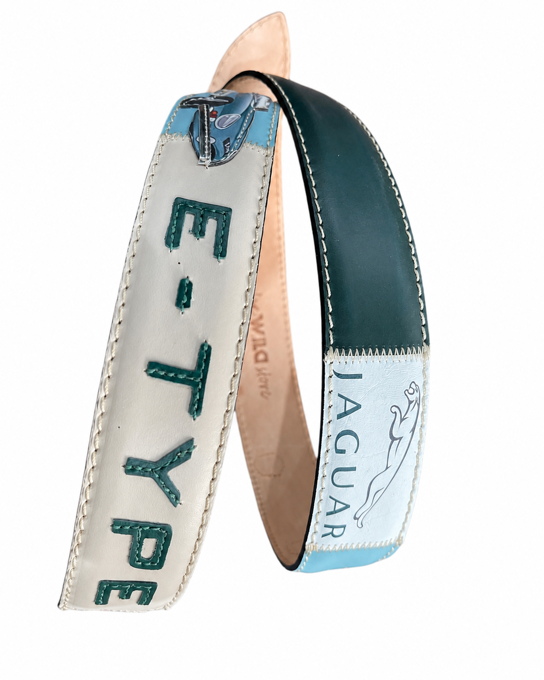 RED BELTS Cintura artigianale in pelle Jaguar 