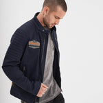 DAYTONA 73 Giacca uomo Bowen in twill di cotone blu 
