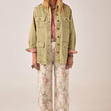 MAISON HOTEL Giacca donna Noa in cotone khaki 