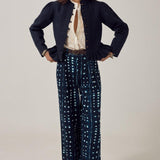 MAISON HOTEL Blusa donna Caroline in cotone a righe lurex 