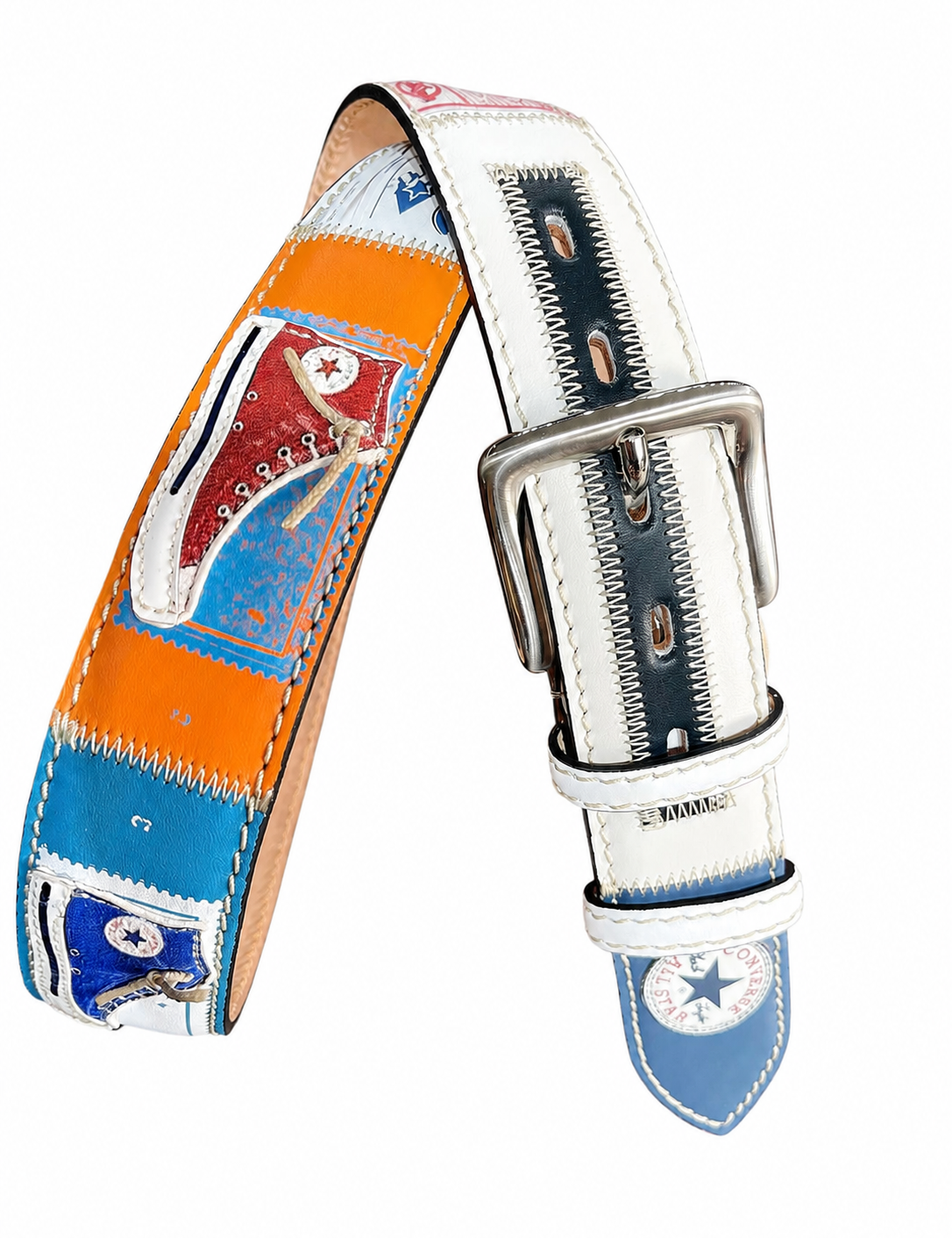 RED BELTS Cintura artigianale in pelle All Star 