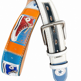 RED BELTS Cintura artigianale in pelle All Star 