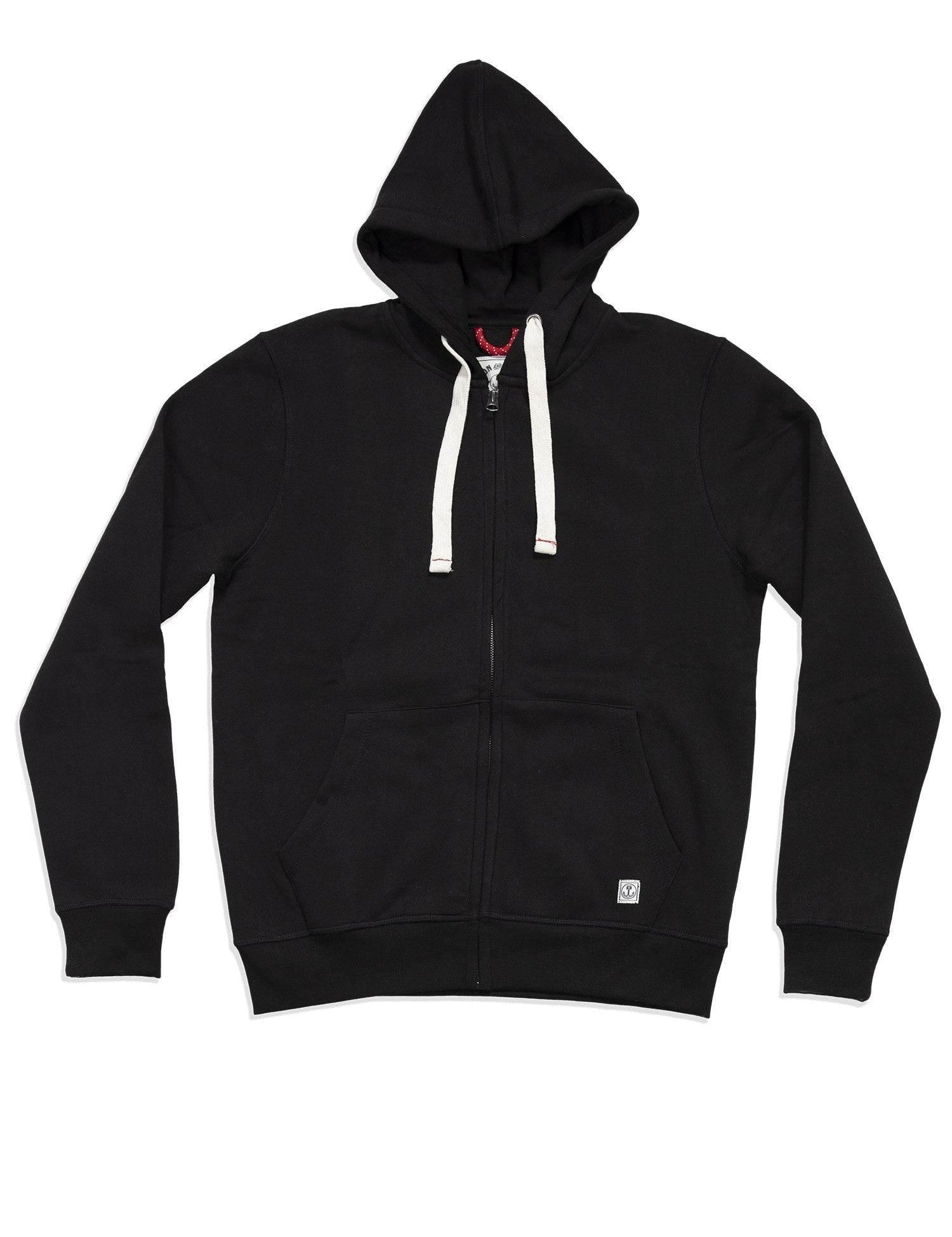 IRON AND RESIN Felpa uomo Basic Zip Hoodie nera 