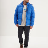 DAYTONA 73 Piumino uomo in nylon blu Denisson 