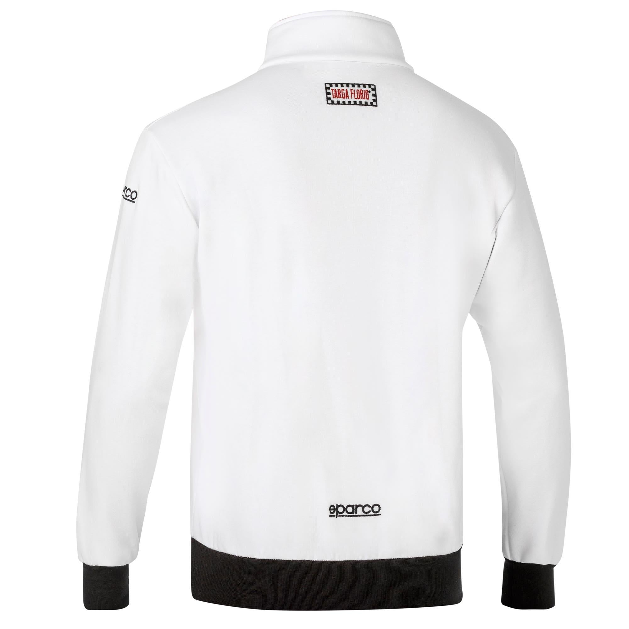 SPARCO CV Felpa uomo con cappuccio Targa Florio Original bianca 