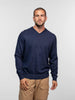 Ayulo men's V-neck sweater in blue