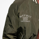 DAYTONA 73 Bomber uomo in nylon verde khaki Oshawa 