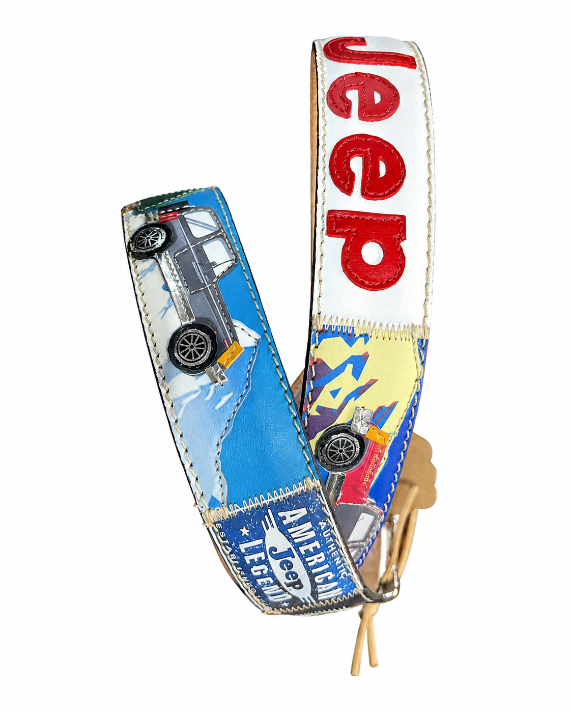 RED BELTS Cintura artigianale in pelle Jeep 