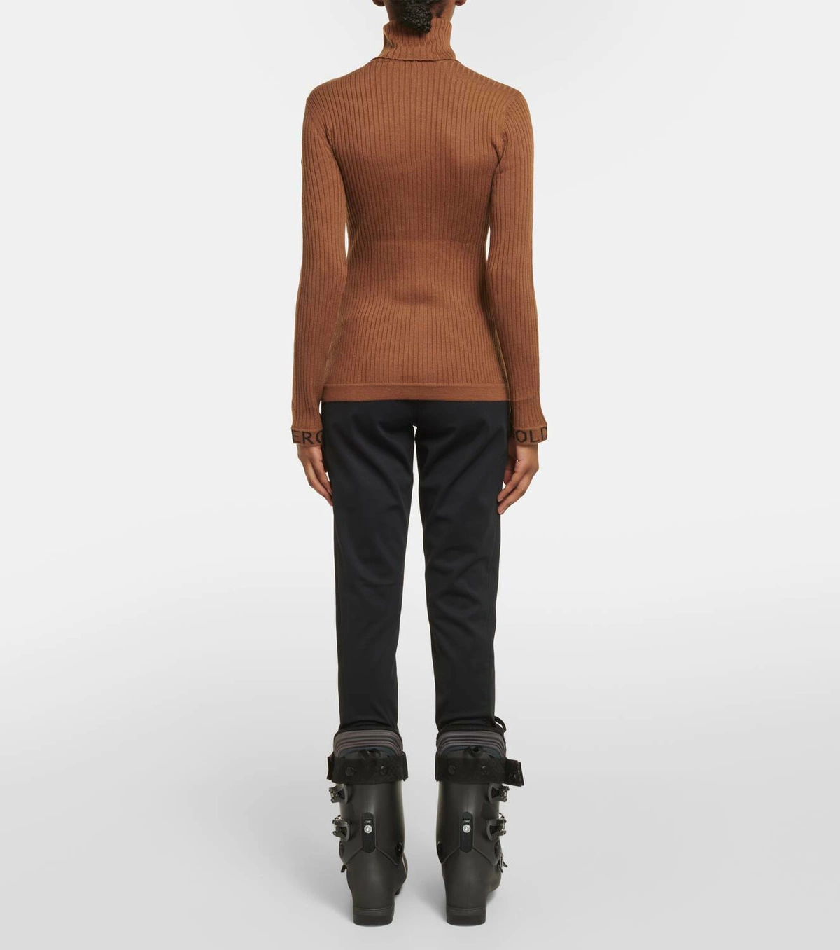 GOLDBERGH Maglia donna Mira collo alto a costine slim fit mocha 