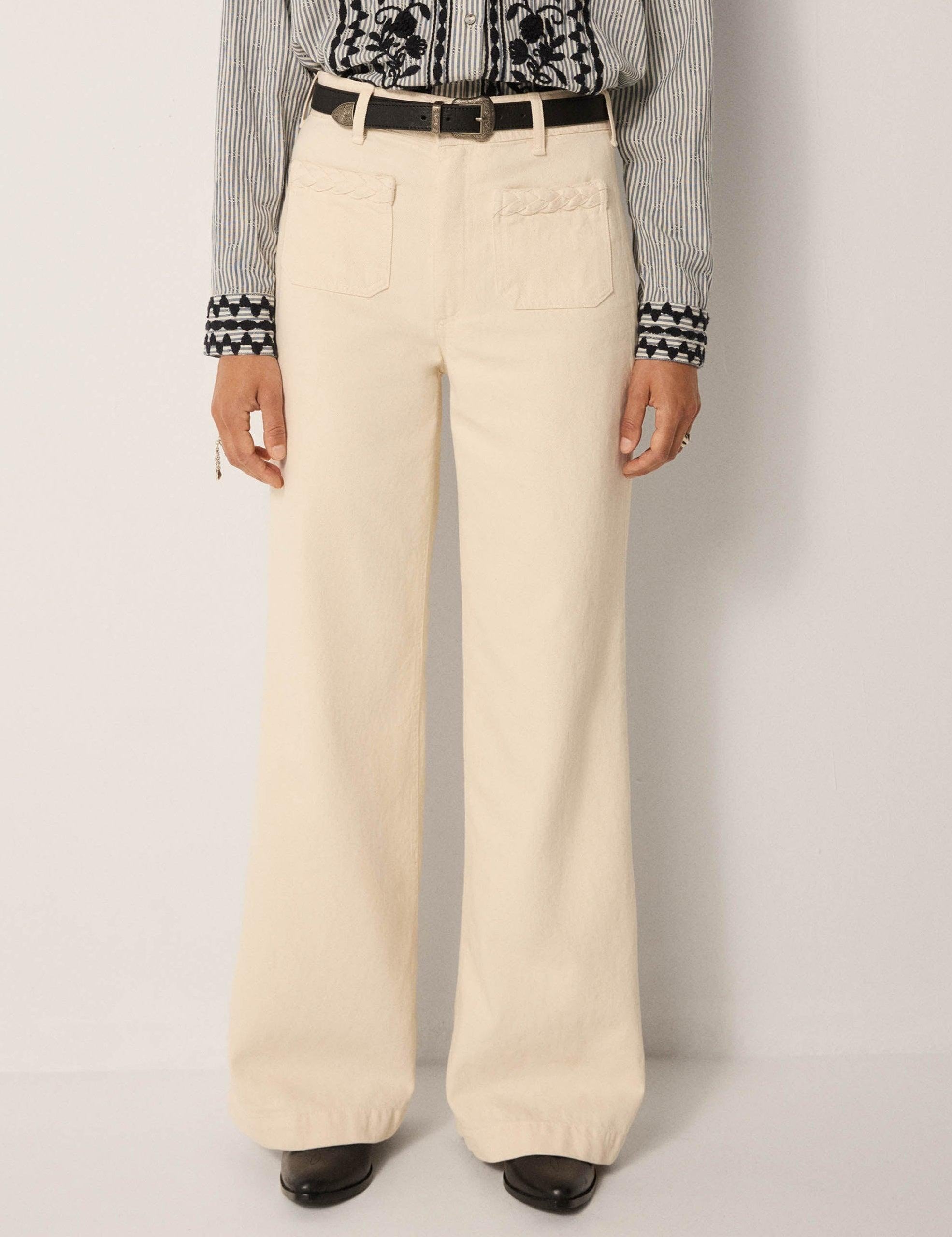MAISON HOTEL Pantaloni donna Maxton Hamlet Ecru 