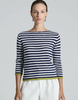 Maillot Benedicta bleu/blanc