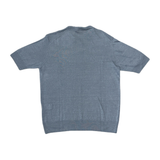 MASQ Maglia unisex azzurra manica corta in lino 
