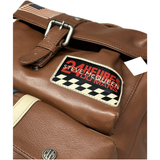 STEVE MCQUEEN Zaino unisex in pelle havane Matt 