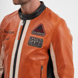 DAYTONA 73 Giacca in pelle arancione uomo Boller 