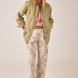 MAISON HOTEL Giacca donna Noa in cotone khaki 