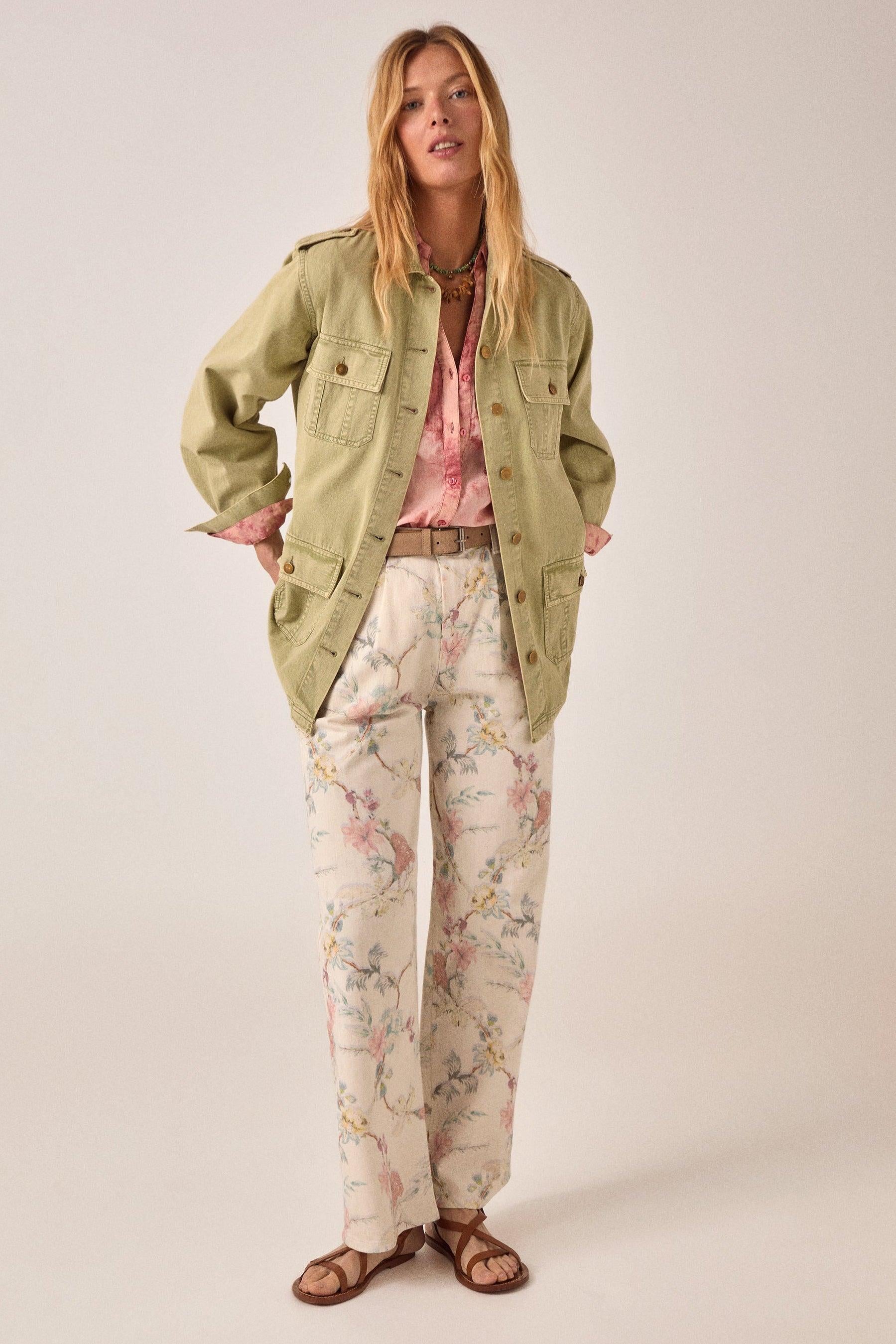 MAISON HOTEL Giacca donna Noa in cotone khaki 