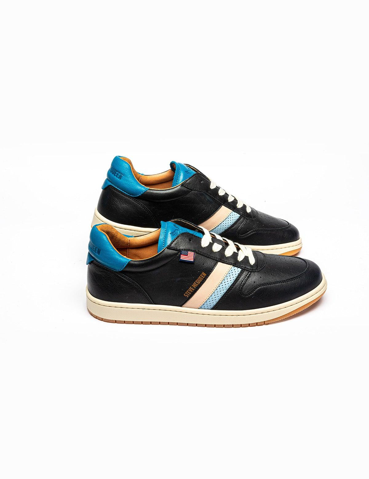 CLM Sneakers in pelle nera uomo Steve McQueen Bull 