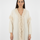 RAKKI Cardigan donna Philosophy Woman bianco lana 