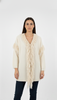 Cardigan donna Philosophy Woman bianco lana