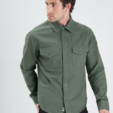DAYTONA 73 Camicia uomo Firestone Worker verde militare 