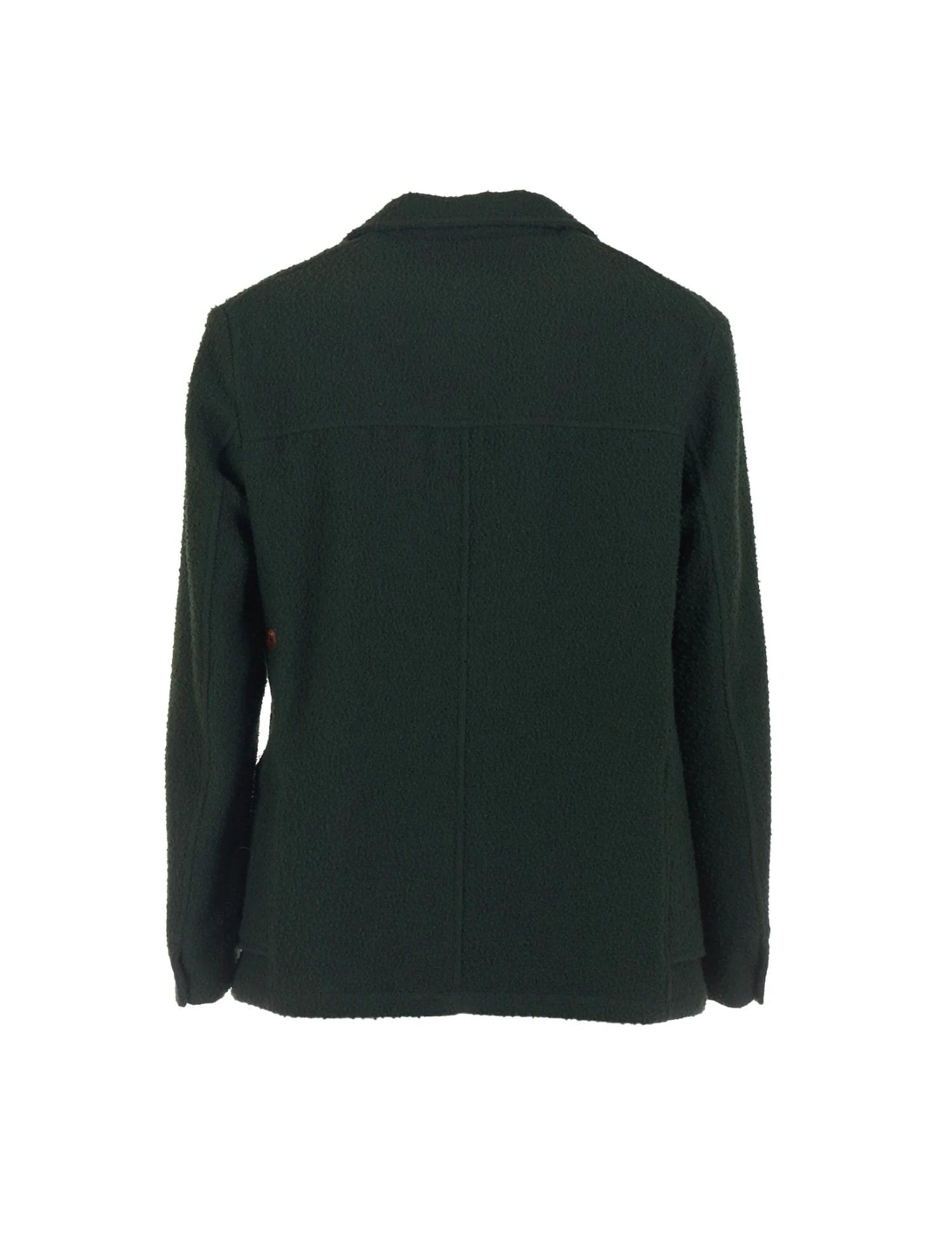 CAPALBIO Giacca iconica in lana di Casentino verde 